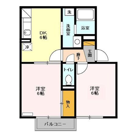 ハッピーベルの物件間取画像